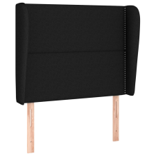 vidaXL fekete szövet fejtámla szárnyakkal 103 x 23 x 118/128 cm (3117808) ágy és ágykellék