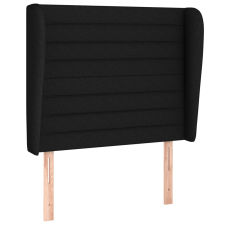 vidaXL fekete szövet fejtámla szárnyakkal 103 x 23 x 118/128 cm (3118088) ágy és ágykellék
