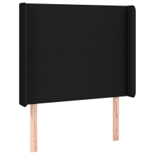 vidaXL fekete szövet fejtámla szárnyakkal 103x16x118/128 cm (3119292) ágy és ágykellék