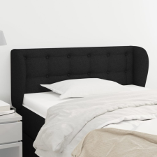 vidaXL fekete szövet fejtámla szárnyakkal 103x23x78/88 cm ágy és ágykellék