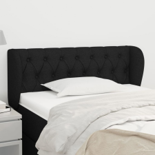 vidaXL fekete szövet fejtámla szárnyakkal 103x23x78/88 cm ágy és ágykellék
