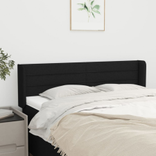 vidaXL fekete szövet fejtámla szárnyakkal 147x16x78/88 cm ágy és ágykellék