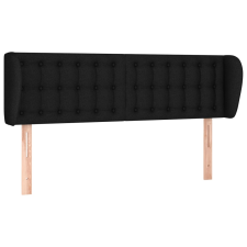 vidaXL fekete szövet fejtámla szárnyakkal 147x23x78/88 cm (3117578) ágy és ágykellék