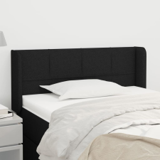 vidaXL fekete szövet fejtámla szárnyakkal 83x16x78/88 cm ágy és ágykellék