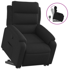 vidaXL fekete szövet felállást segítő dönthető fotel (3204982) bútor