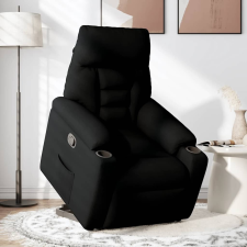 vidaXL fekete szövet felállást segítő dönthető fotel (3303034) bútor