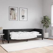 vidaXL fekete szövet kanapéágy 80 x 200 cm bútor