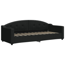 vidaXL fekete szövet kanapéágy 80 x 200 cm (354180) ágy és ágykellék