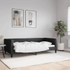 vidaXL fekete szövet kanapéágy 90 x 190 cm