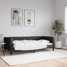 vidaXL fekete szövet kanapéágy 90 x 190 cm ágy és ágykellék