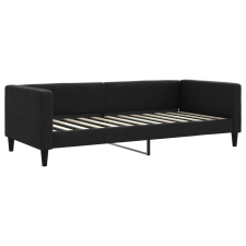 vidaXL fekete szövet kanapéágy 90 x 200 cm (353985) ágy és ágykellék