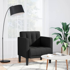 vidaXL Fekete szövet kanapészék karfás szék 53 cm bútor