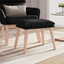 vidaXL fekete szövet lábzsámoly 45 x 29,5 x 35 cm bútor