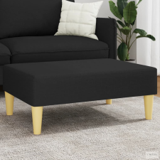 vidaXL Fekete szövet lábzsámoly 77x55x31 cm bútor