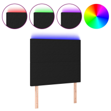 vidaXL fekete szövet LED-es fejtámla 100x5x118/128 cm (3122136) ágy és ágykellék
