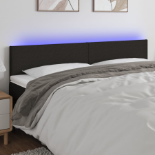 vidaXL fekete szövet LED-es fejtámla 160x5x78/88 cm ágy és ágykellék