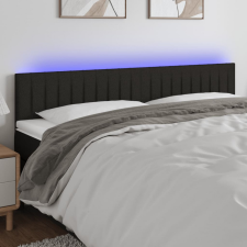 vidaXL fekete szövet LED-es fejtámla 180x5x78/88 cm ágy és ágykellék