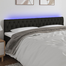 vidaXL fekete szövet LED-es fejtámla 200x7x78/88 cm ágy és ágykellék