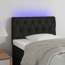 vidaXL fekete szövet LED-es fejtámla 80 x 7 x 78/88 cm ágy és ágykellék