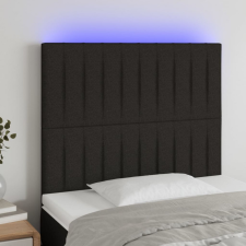vidaXL Fekete szövet LED-es fejtámla 80x5x118/128 cm ágy és ágykellék