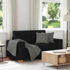 vidaXL fekete szövet loveseat kanapé 120 cm bútor