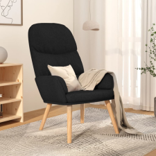 vidaXL Fekete szövet pihenőfotel bútor