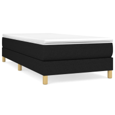 vidaXL fekete szövet rugós ágy matraccal 100 x 200 cm (3144153) ágy és ágykellék
