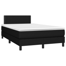 vidaXL fekete szövet rugós ágy matraccal 120 x 190 cm ágy és ágykellék