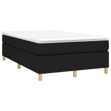 vidaXL fekete szövet rugós ágy matraccal 120 x 190 cm (3269692) ágy és ágykellék