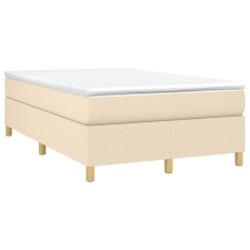 vidaXL fekete szövet rugós ágy matraccal 120 x 190 cm (3269695) ágy és ágykellék