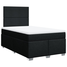 vidaXL fekete szövet rugós ágy matraccal 120 x 190 cm (3290422) ágy és ágykellék