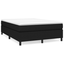 vidaXL fekete szövet rugós ágy matraccal 140 x 200 cm (3144425) ágy és ágykellék