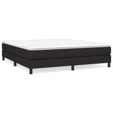 vidaXL fekete szövet rugós ágy matraccal 180 x 200 cm (3144095) ágy és ágykellék