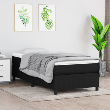 vidaXL fekete szövet rugós ágy matraccal 80 x 200 cm ágy és ágykellék