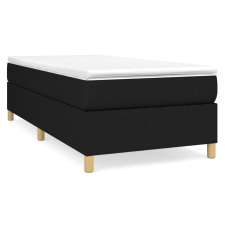 vidaXL fekete szövet rugós ágykeret 90x190 cm (3120923) ágy és ágykellék