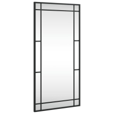 vidaXL fekete téglalap alakú vas fali tükör 40 x 80 cm (358629) bútor
