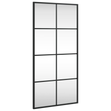 vidaXL fekete téglalap alakú vas fali tükör 40 x 80 cm (358644) bútor