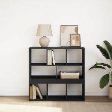 vidaXL fekete térelválasztó könyvszekrény 100 x 33 x 94,5 cm bútor