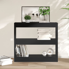 vidaXL fekete térelválasztó könyvszekrény 80 x 30 x 72 cm bútor