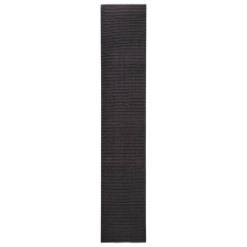 vidaXL fekete természetes szizálszőnyeg 66x350 cm (136321) lakástextília