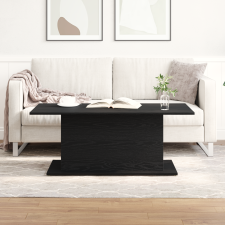 vidaXL Fekete Tölgy Kávézóasztal 102x55,5x40 cm Szerelt Fa bútor