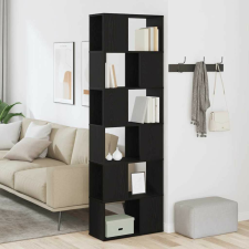 vidaXL fekete tölgy könyvszekrény/térelválasztó 60 x 24 x 186 cm bútor