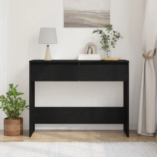 vidaXL Fekete Tölgy Konzolasztal - 100x35x76.5 cm - Mérnöki Fa bútor