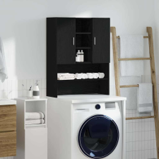 vidaXL fekete tölgy mosógépszekrény 70,5 x 25,5 x 90 cm beépíthető gépek kiegészítői