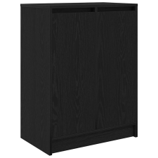 vidaXL fekete tölgy szerelt fa cipősszekrény 57x34x76 cm (861869) bútor