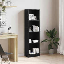vidaXL fekete tölgy szerelt fa könyvespolc 40x24x143 cm bútor
