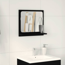 vidaXL Fekete tölgy színű szerelt fa fürdőszobatükör 40x10,5x37 cm fürdőszoba bútor