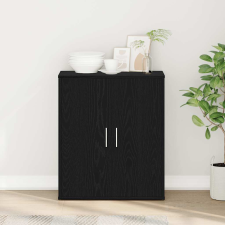 vidaXL fekete tölgy színű szerelt fa tálalószekrény 60 x 31 x 70 cm bútor