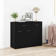 vidaXL fekete tölgy színű szerelt fa tálalószekrény 88 x 30 x 70 cm bútor