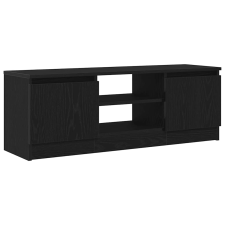 vidaXL fekete tölgy színű szerelt fa TV-szekrény 102x30x36 cm (862433) bútor